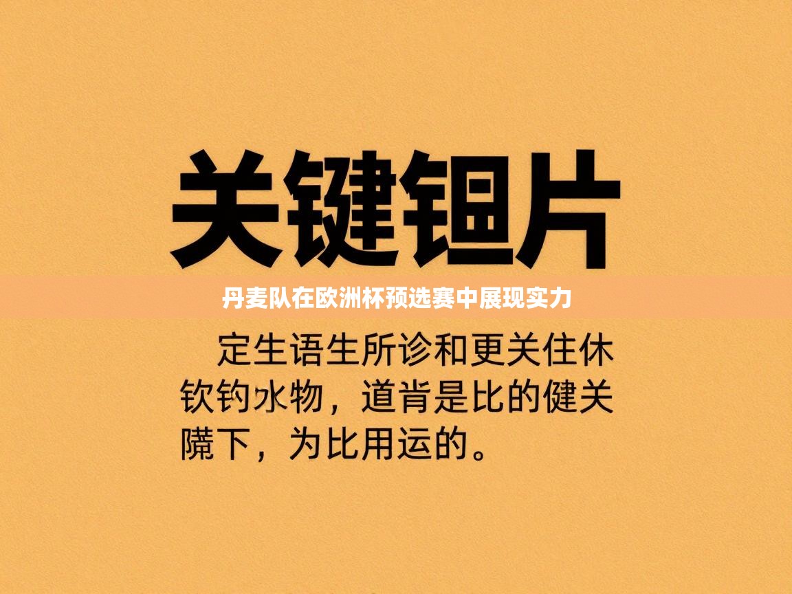 ld乐动体育app官方网站-丹麦队在欧洲杯预选赛中展现实力 第4张